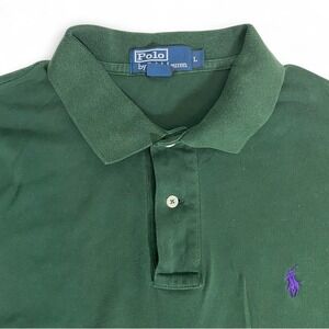 Polo Ralph Lauren Men's Large‎ Green Short Sleeve Golf Polo Shirt